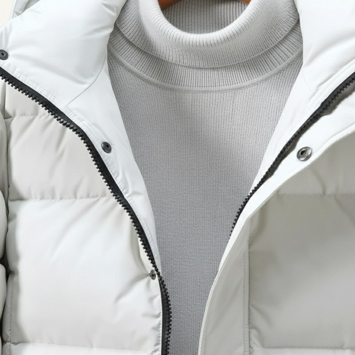 Griffin | Men's Hooded Longline Puffer Coat, Windproof Autumn Coat | Animated Apparel