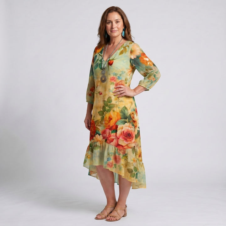 Hadley | Women's Boho Floral Midi Dress - image 3
