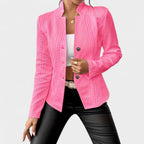 Hadley | Women's Elegant Tailored Blazer - Beige