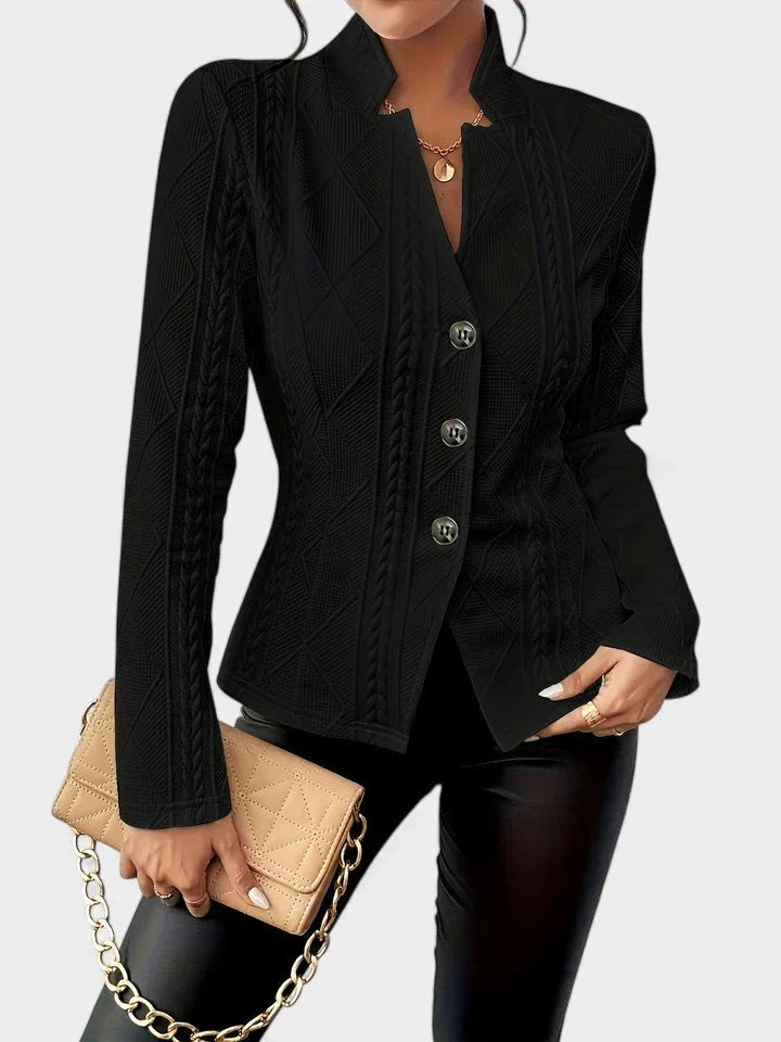 Hadley | Women's Elegant Tailored Blazer - Black