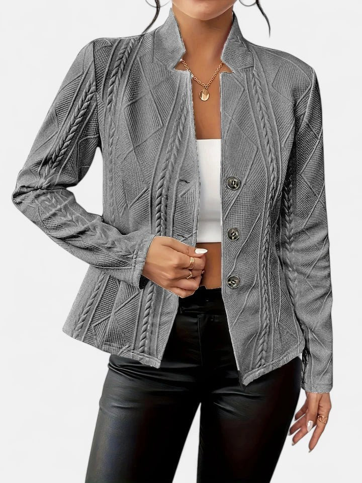 Hadley | Women's Elegant Tailored Blazer - Pink