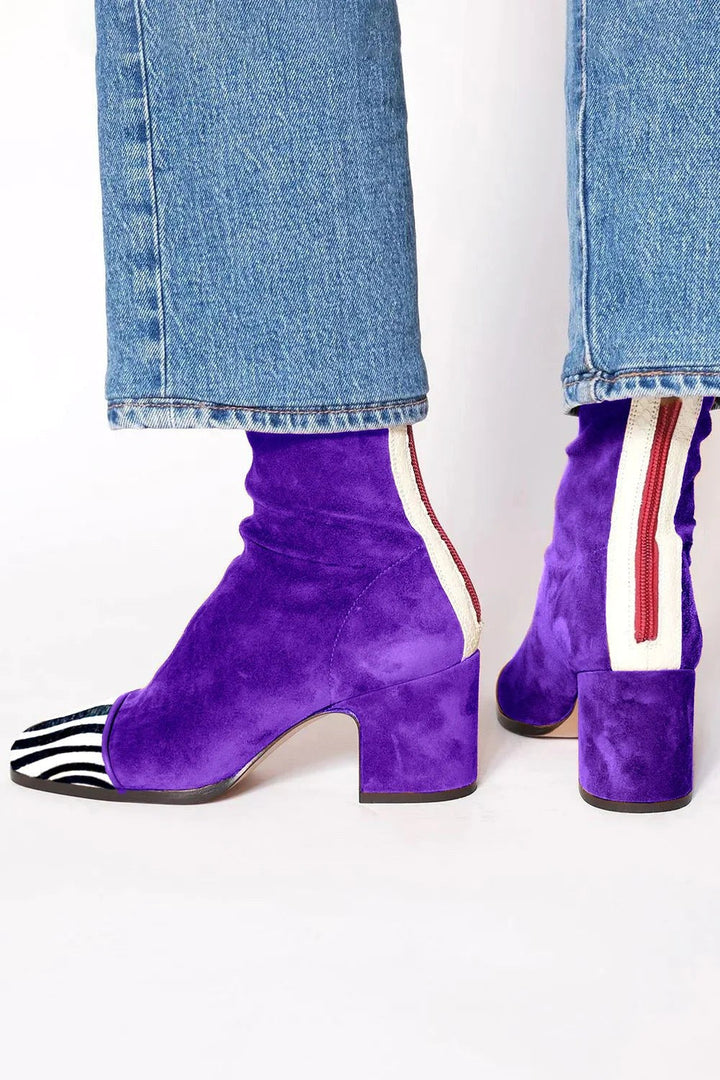 Hailey | Women's Square Toe Heeled Boots - image 7