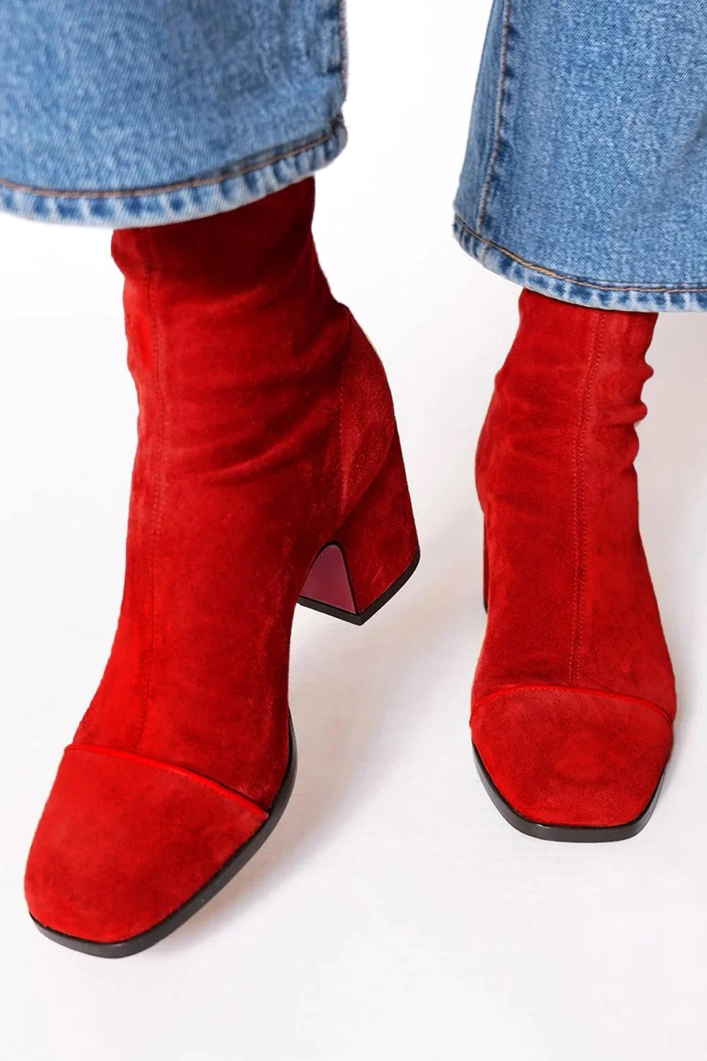 Hailey | Women's Square Toe Heeled Boots - image 8