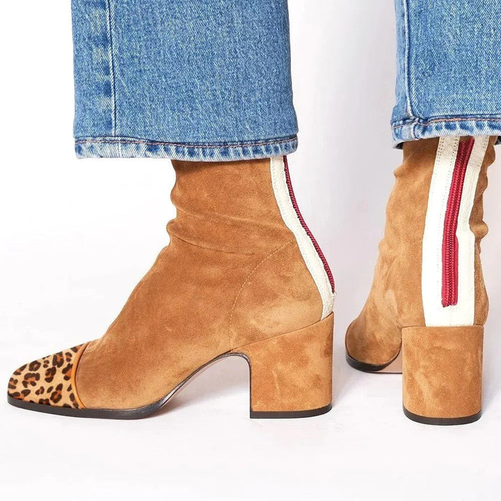 Hailey | Women's Square Toe Heeled Boots - image 9