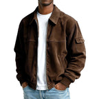 Ezekiel | Men's Ribbed Zip Jacket, Relaxed Fit Casual Jacket | Animated Apparel