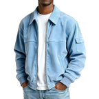 Ezekiel | Men's Ribbed Zip Jacket, Relaxed Fit Casual Jacket | Animated Apparel