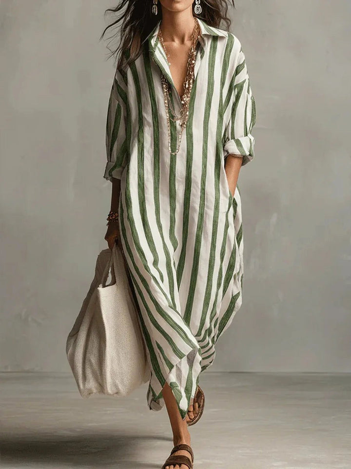 Harper | Women's Linen Long Shirt Dress - image 5
