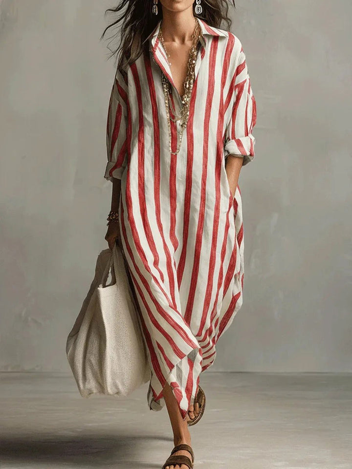 Harper | Women's Linen Long Shirt Dress - image 6