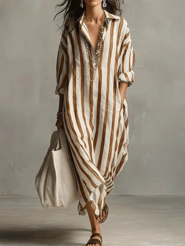 Harper | Women's Linen Long Shirt Dress - image 7