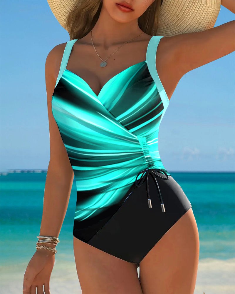 Harper | Women's One-Piece Swimsuit with Lace-Up Details - image 2