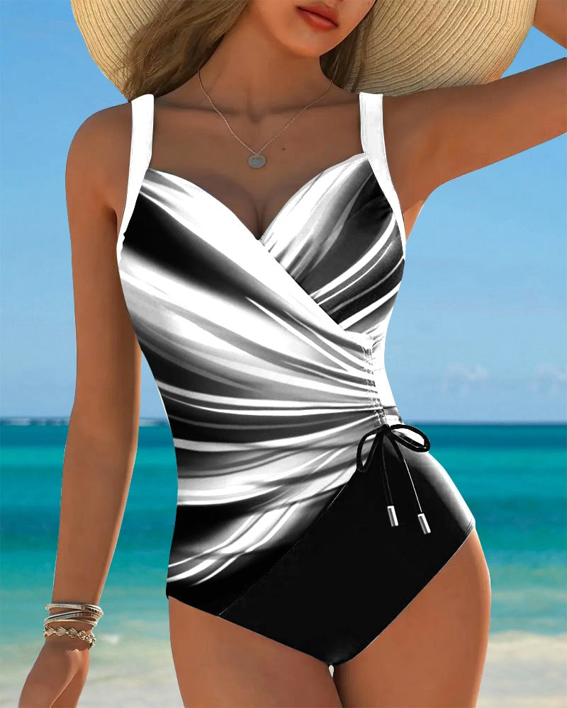 Harper | Women's One-Piece Swimsuit with Lace-Up Details - image 3