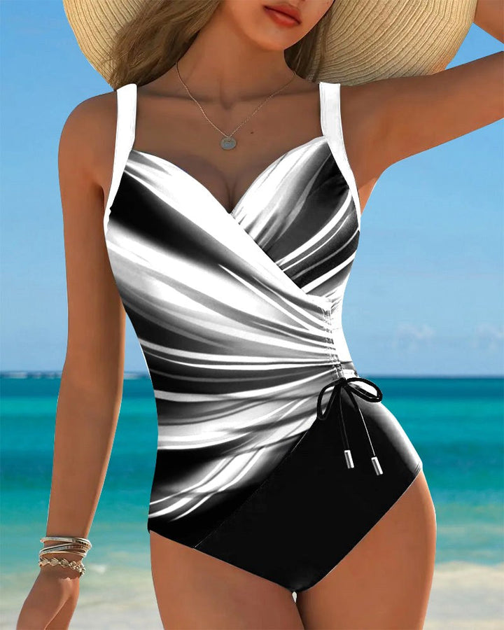 Harper | Women's One-Piece Swimsuit with Lace-Up Details - image 3