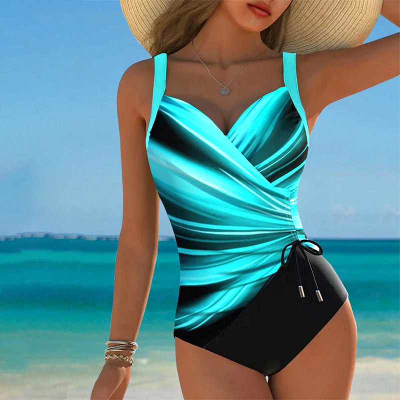 Harper | Women's One-Piece Swimsuit with Lace-Up Details - image 4