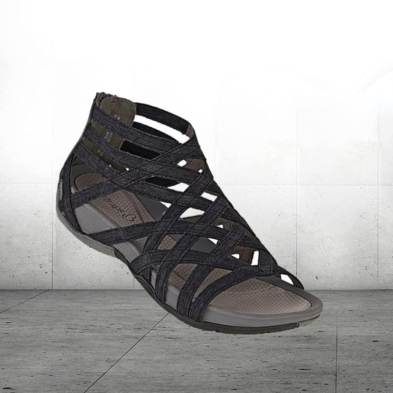 Harper | Women's Orthopedic Adjustable Sandals - Red