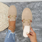 Harper | Women's Patterned Summer Slippers - purple