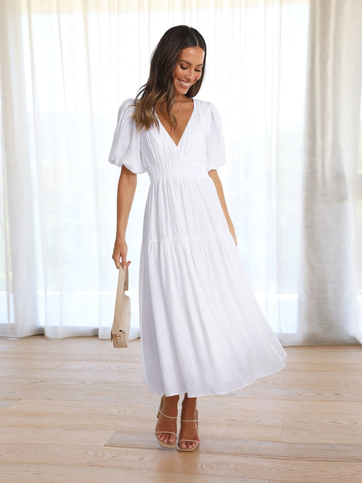 Harper | Women's Puff Sleeve Midi Dress - image 12