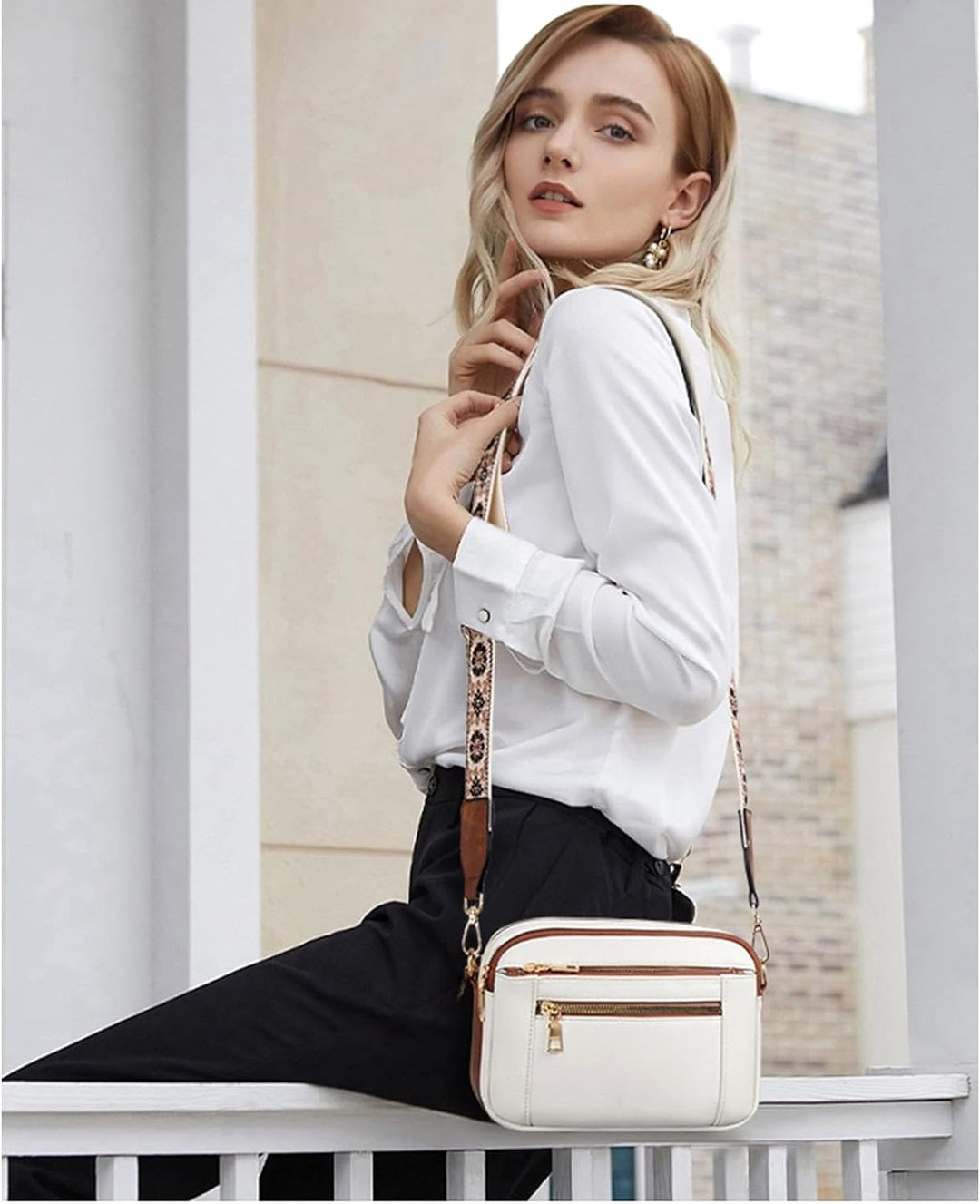 Harper | Women's Refined Leather Shoulder Bag - image 7