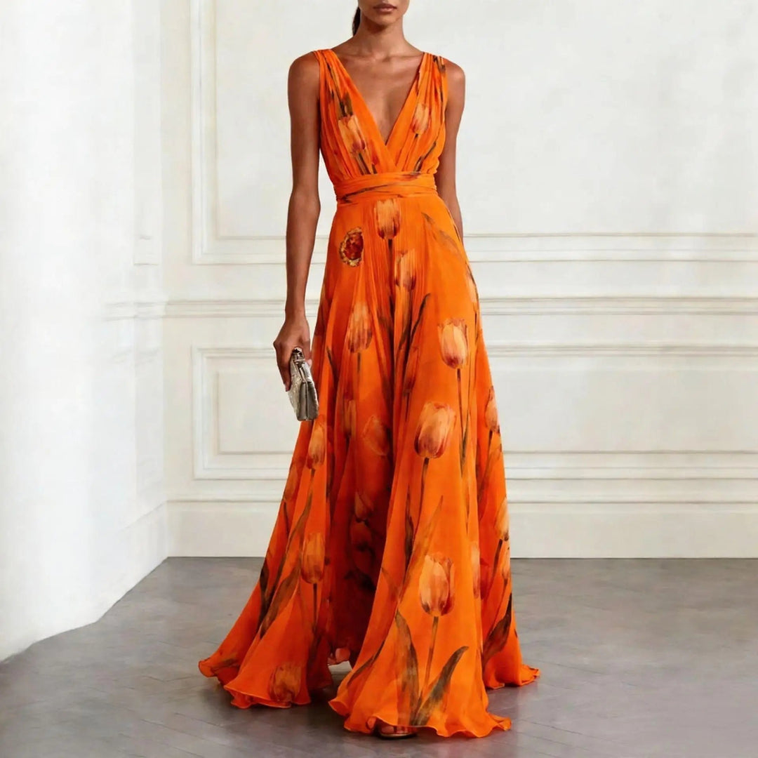 Harper | Women's Tulip Floral Wedding Guest Dress - image 5