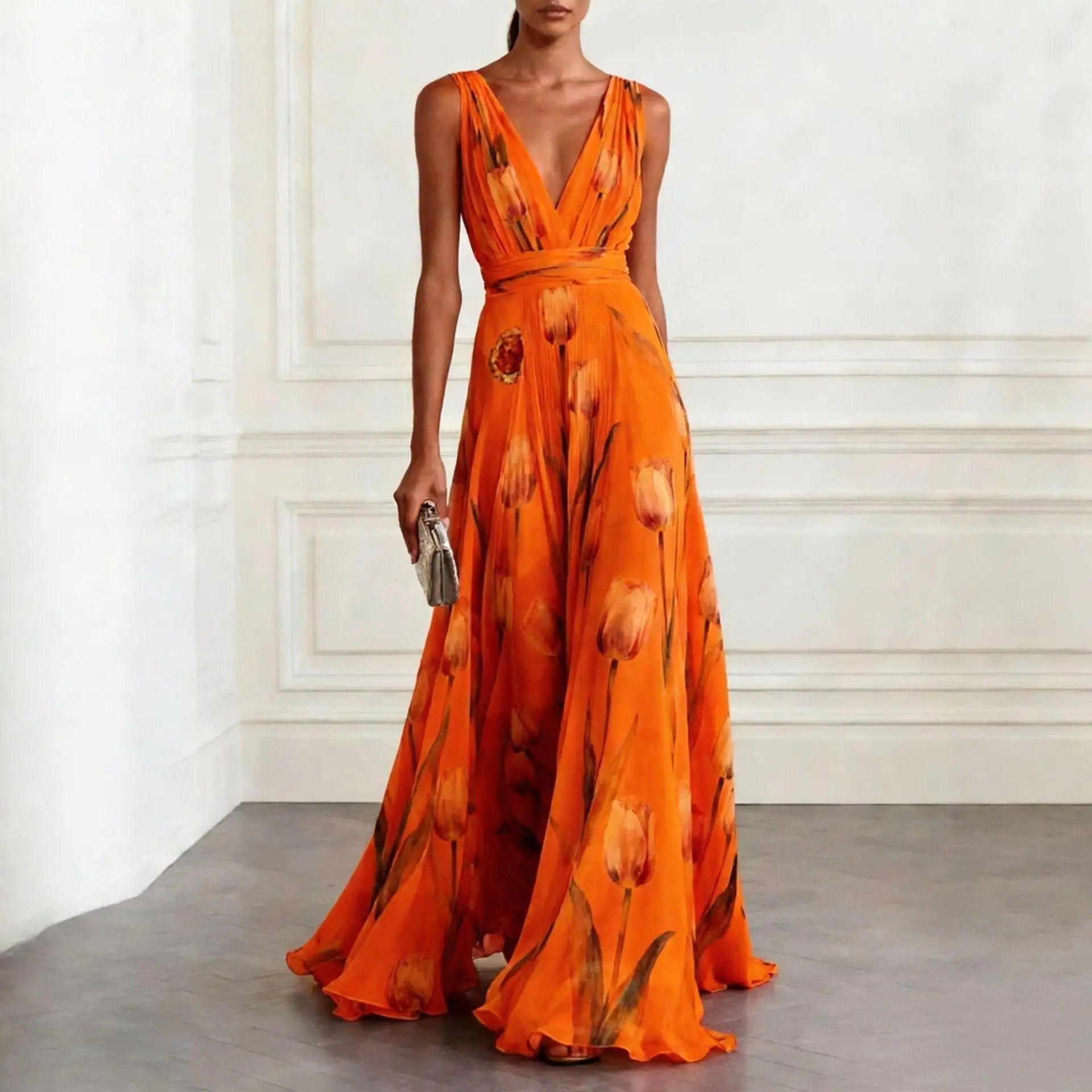 Harper | Women's Tulip Floral Wedding Guest Dress - image 5