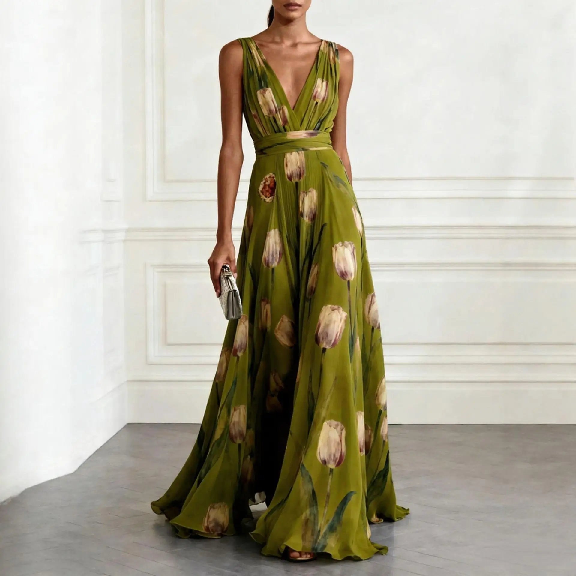 Harper | Women's Tulip Floral Wedding Guest Dress - image 6