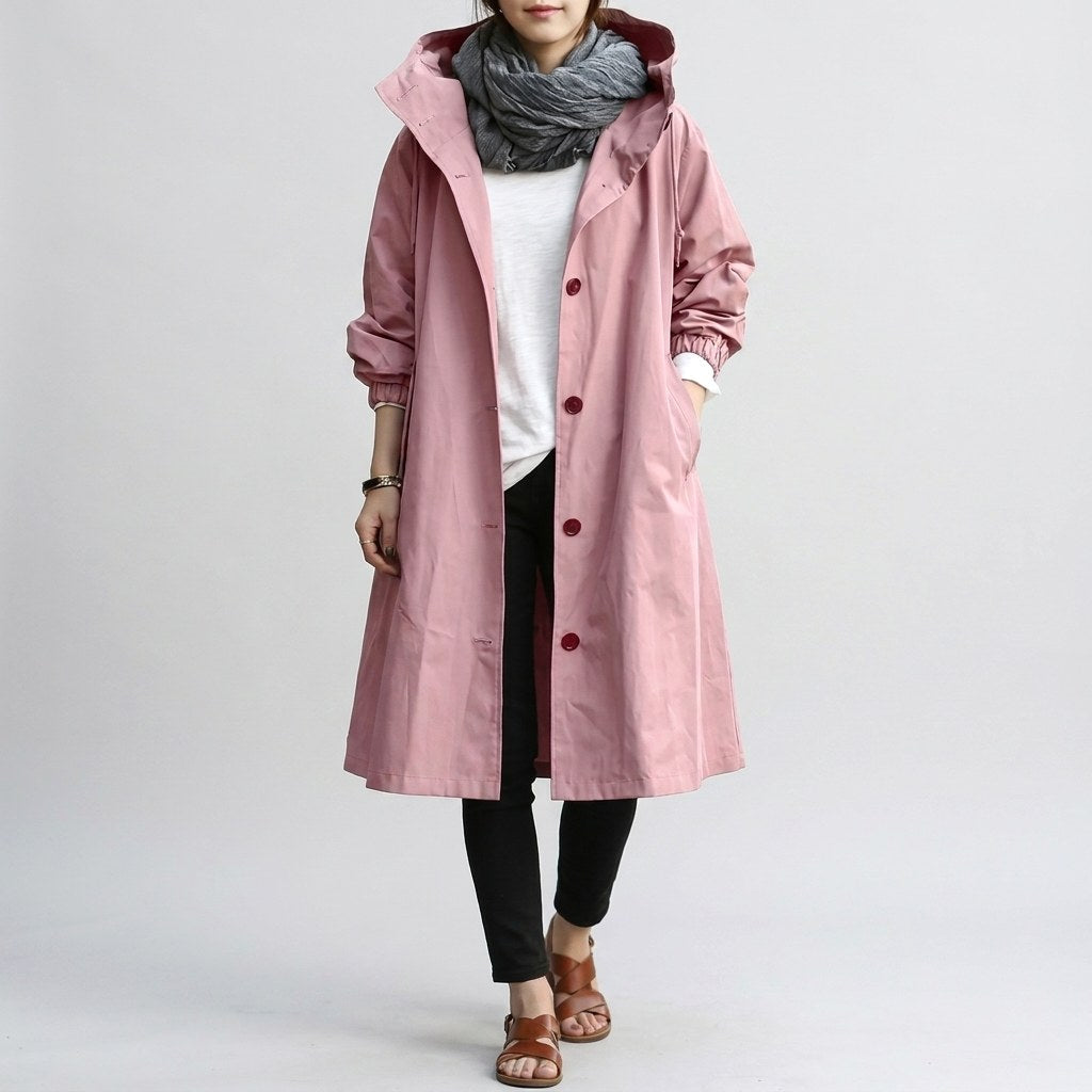 Harriet | Women's Relaxed-Fit Waterproof Jacket, Hooded Rain Coat | Animated Apparel
