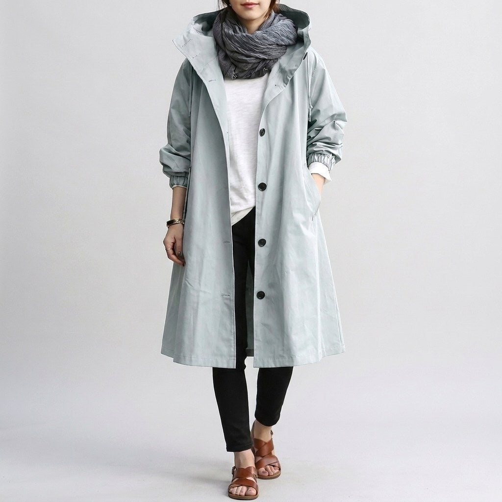 Harriet | Women's Relaxed-Fit Waterproof Jacket, Hooded Rain Coat | Animated Apparel