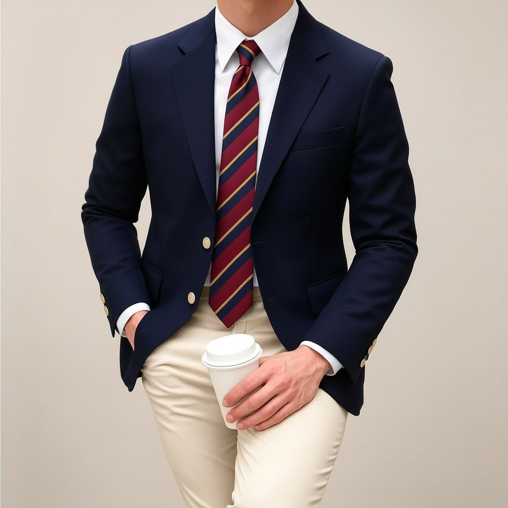 Harrison | Men's Tailored Blazer Jacket, Smart Structured Blazer Suit | Animated Apparel
