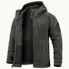 Harrison | Men's Warm Tactical Fleece Jacket, Hooded Outdoor Jacket | Animated Apparel