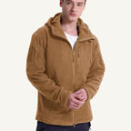 Harrison | Men's Warm Tactical Fleece Jacket, Hooded Outdoor Jacket | Animated Apparel | Navy Blue