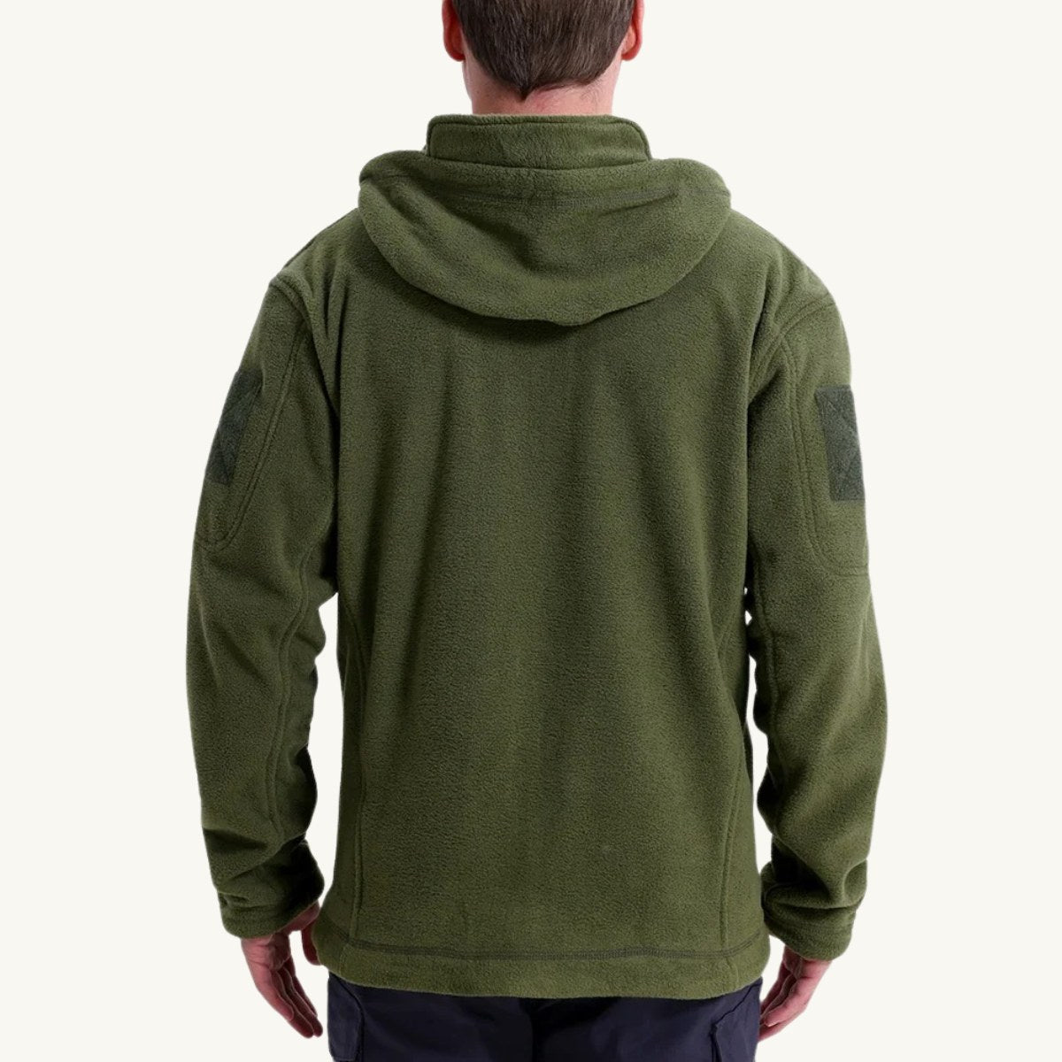 Harrison | Men's Warm Tactical Fleece Jacket, Hooded Outdoor Jacket | Animated Apparel
