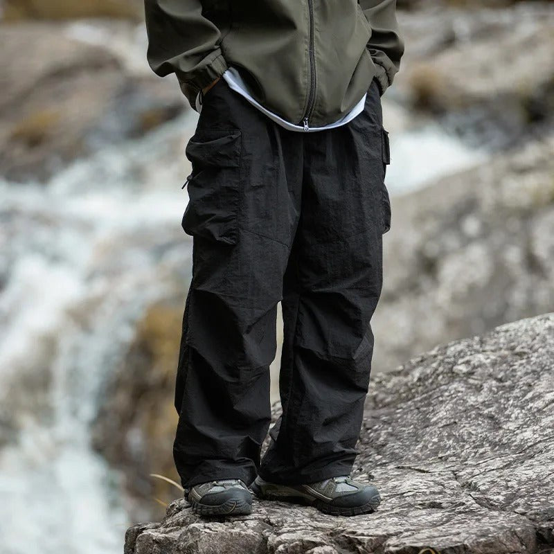 Elijah | Men's Waterproof Cargo Trousers, Loose-Fit Technical Walking Trousers | Animated Apparel