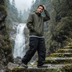 Elijah | Men's Waterproof Cargo Trousers, Loose-Fit Technical Walking Trousers | Animated Apparel