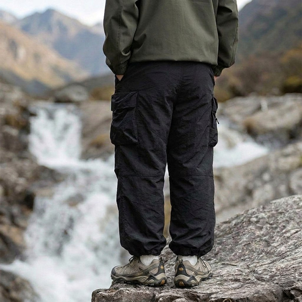 Elijah | Men's Waterproof Cargo Trousers, Loose-Fit Technical Walking Trousers | Animated Apparel