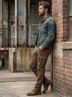 Mason | Men's Relaxed Cargo Trousers, Loose-Fit Utility Trousers | Animated Apparel