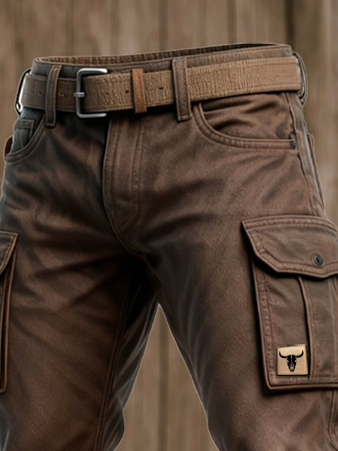 Mason | Men's Relaxed Cargo Trousers, Loose-Fit Utility Trousers | Animated Apparel