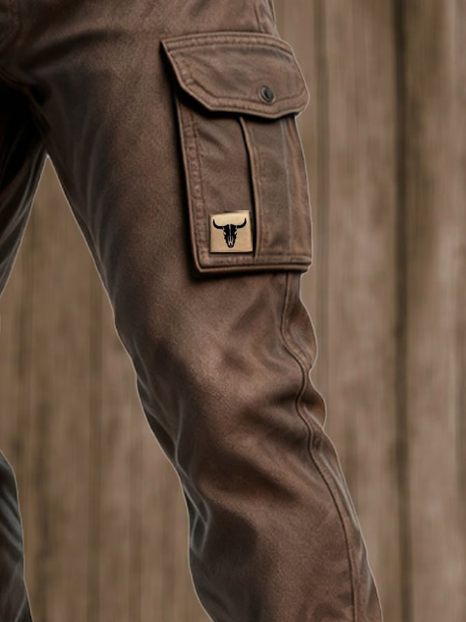 Mason | Men's Relaxed Cargo Trousers, Loose-Fit Utility Trousers | Animated Apparel