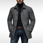 Harvey | Men's Tailored All-Weather Overcoat, Timeless Autumn Coat | Animated Apparel