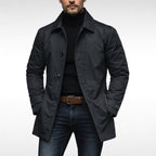 Harvey | Men's Tailored All-Weather Overcoat, Timeless Autumn Coat | Animated Apparel