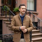 Hayes | Men's Tailored Wool Overcoat, Smart Wool Coat | Animated Apparel