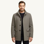 Hayes | Men's Tailored Wool Overcoat, Smart Wool Coat | Animated Apparel