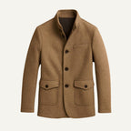 Hayes | Men's Tailored Wool Overcoat, Smart Wool Coat | Animated Apparel