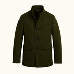 Hayes | Men's Tailored Wool Overcoat, Smart Wool Coat | Animated Apparel