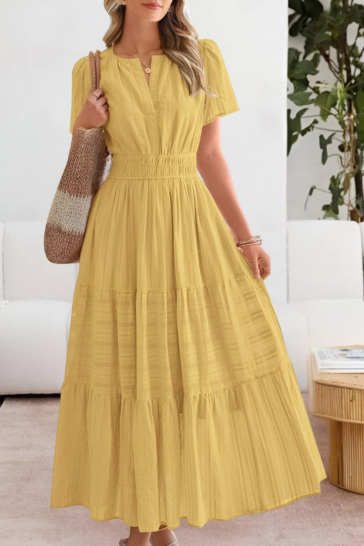 Hazel | Women's Boho Cotton Blend A-Line Midi Dress - image 1