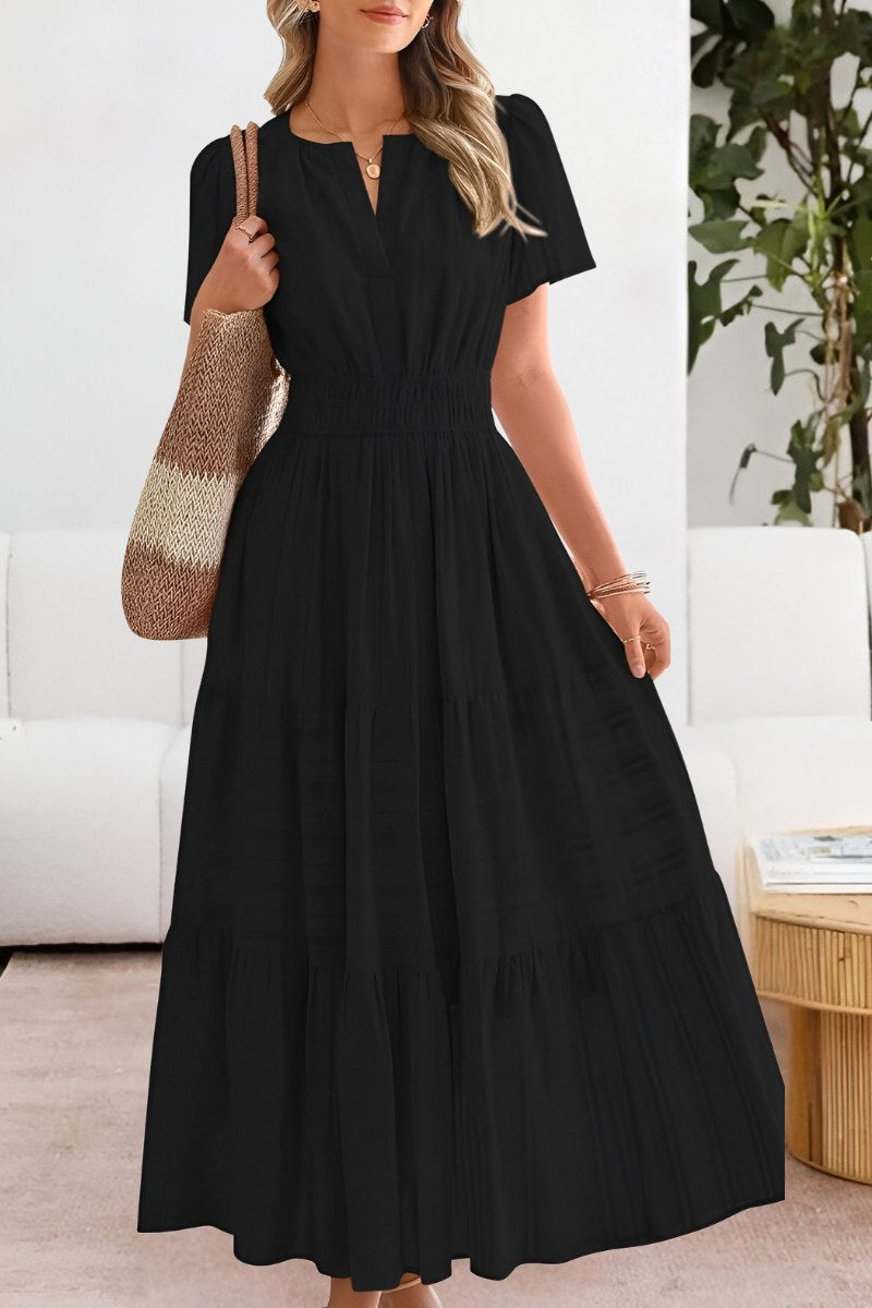 Hazel | Women's Boho Cotton Blend A-Line Midi Dress - image 2