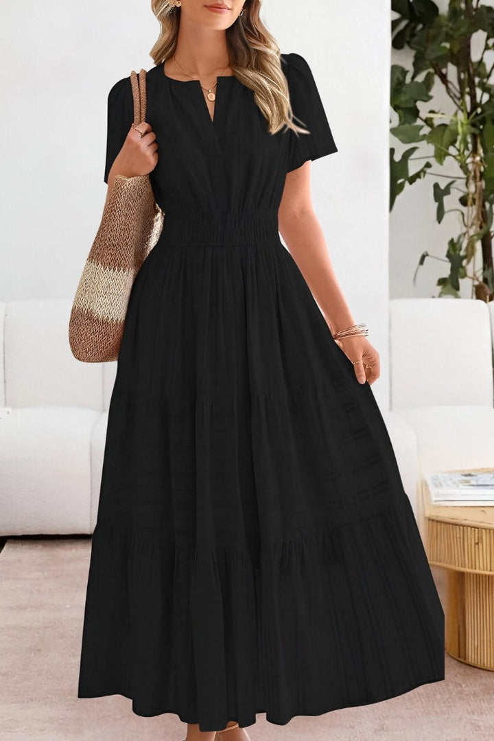 Hazel | Women's Boho Cotton Blend A-Line Midi Dress - image 2
