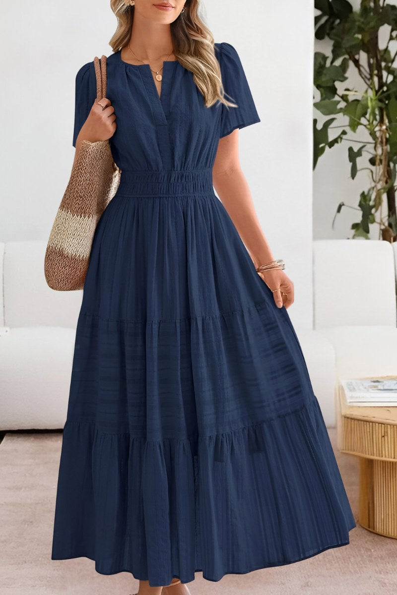 Hazel | Women's Boho Cotton Blend A-Line Midi Dress - image 3