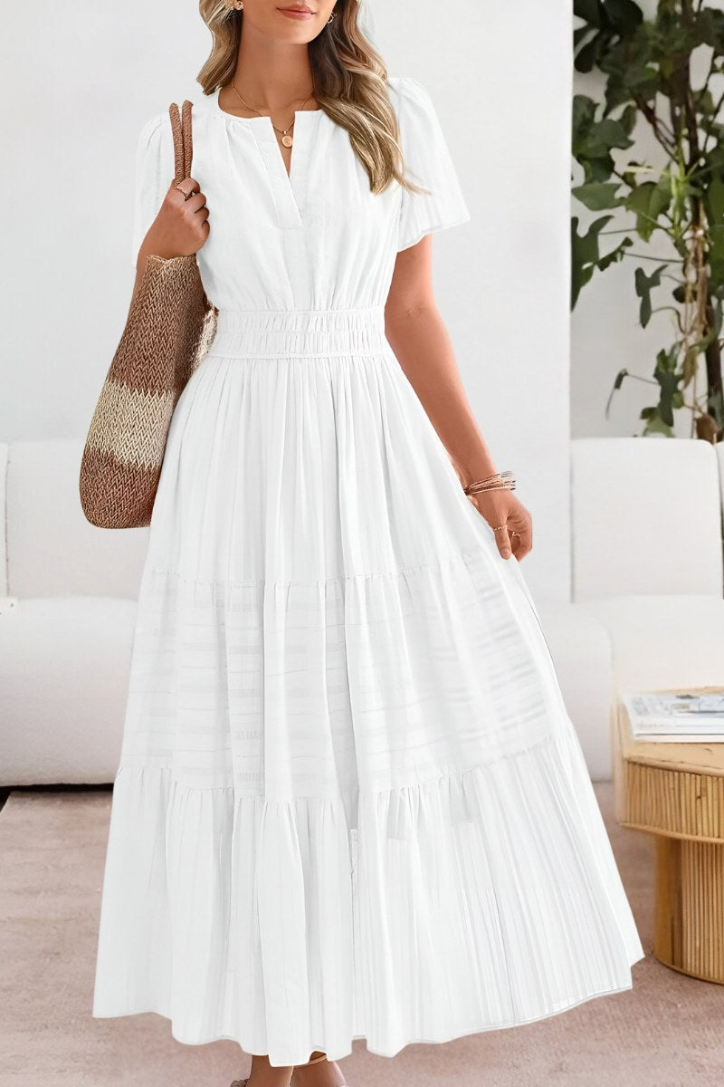 Hazel | Women's Boho Cotton Blend A-Line Midi Dress - image 5
