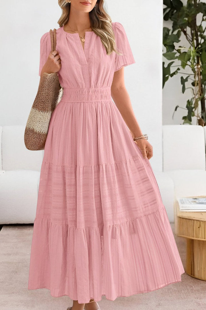 Hazel | Women's Boho Cotton Blend A-Line Midi Dress - image 6