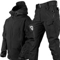 Theodore | Men's Softshell Hooded Jacket and Tactical Trousers, Two-Piece Outdoor Set | Animated Apparel