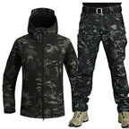 Theodore | Men's Softshell Hooded Jacket and Tactical Trousers, Two-Piece Outdoor Set | Animated Apparel